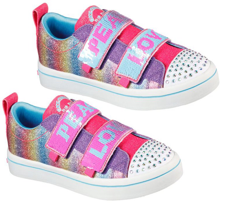 Skechers Flickor Olika Färger Sneakers - Flip Kicks: Twi-Lites 2.0 - Sparkle Vibes - Sverige (CPFIJ-